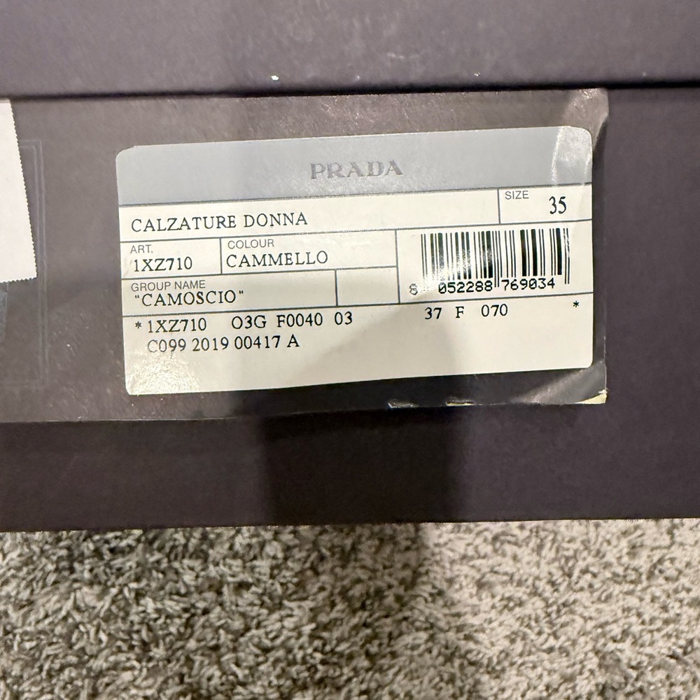 Prada Tan Suede Wedge Sandals - Picture 5 of 5